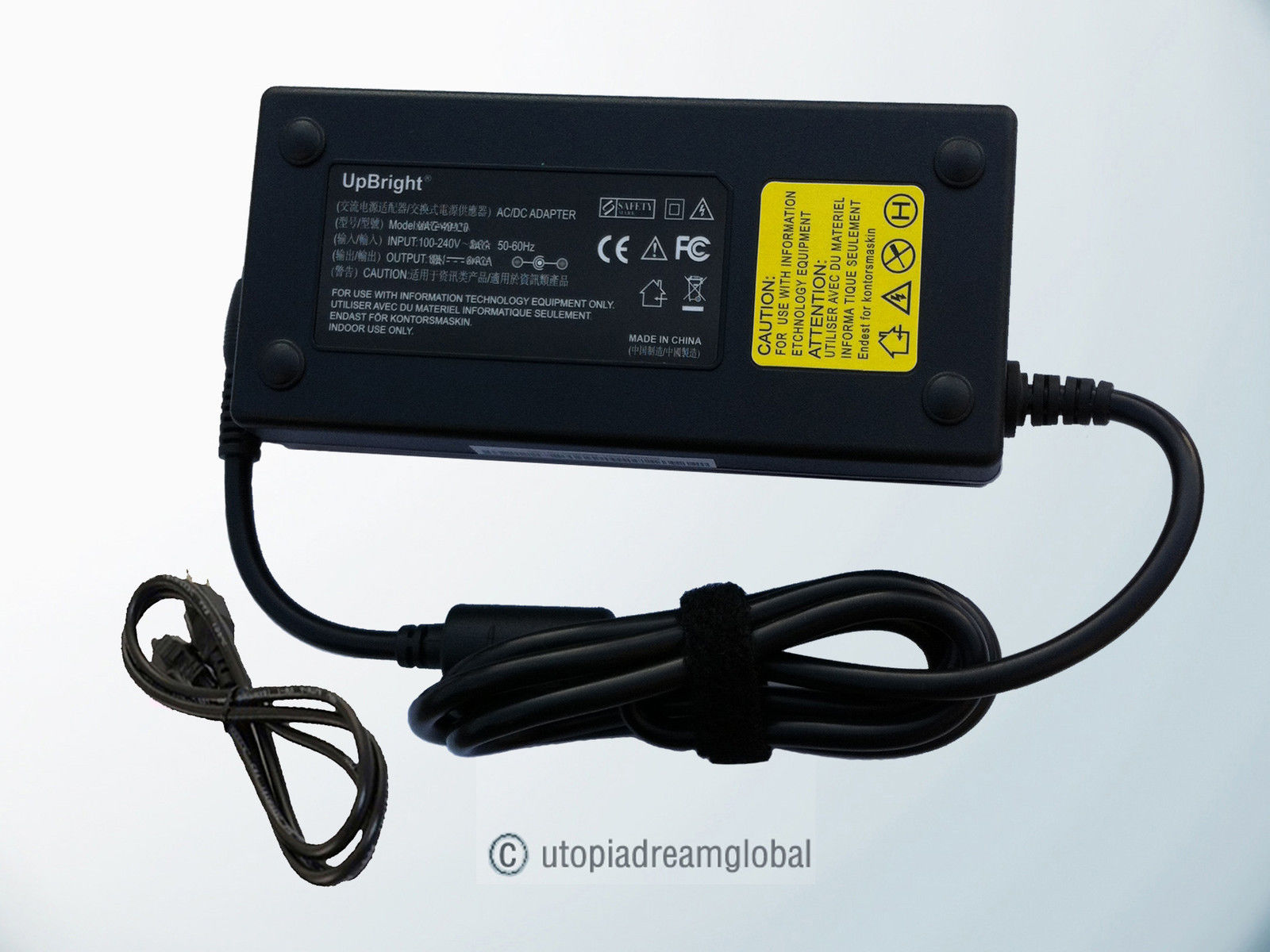 AC Adapter For SAGER NP8130 Gaming Laptop Notebook PC Power Supp