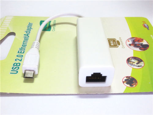 Brand new OTG micro USB to RJ45 Ethernet port for Samsung Galaxy