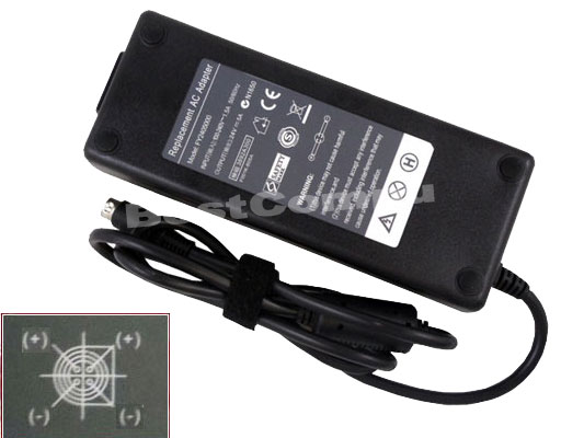 24V 5A 120W AC Adapter for Effinet FY2405000 LCD Monitor (4 pin Tip)