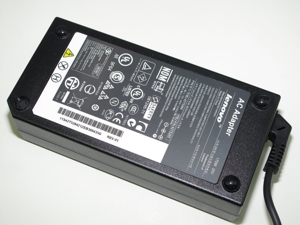 170W 20V Genuine Lenovo ThinkPad W520 W530 0A36227 AC Power Adapter