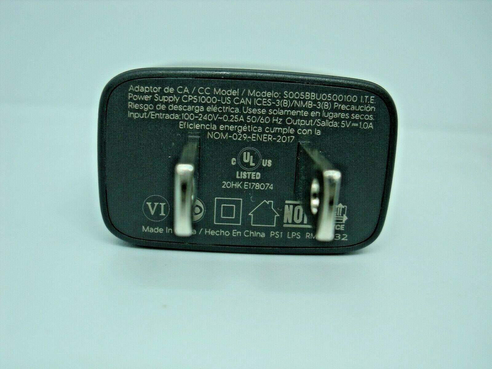 AC DC Power Adaptor For Chromecast S005BBU0500100/CP51000-US 5.0V 1.0A(No Cable)