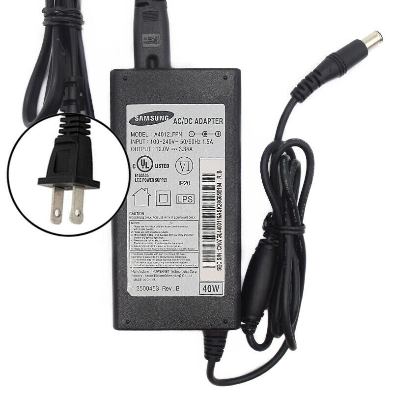 Genuine Samsung A4012_FPN 12V 3.34A AC Adapter Charger Power Supply Country/Regio