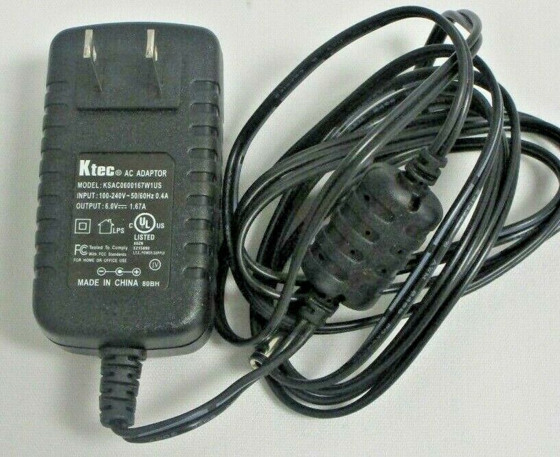 Ktec KSAC0600167W1US AC ADAPTER POWER SUPPLY OUTPUT:6.0A--1.67A Type: AC/AC Ad