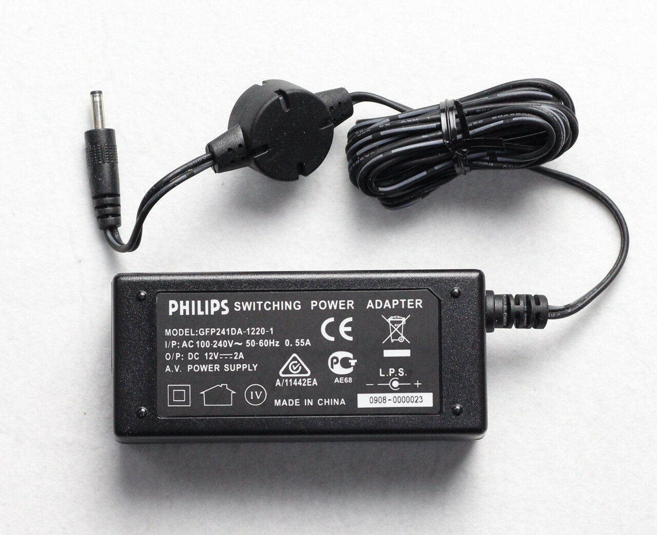 Switching Power Supply AC Adapter PHILIPS GFP241DA-1220-1 12V 2A Model: GFP241DA