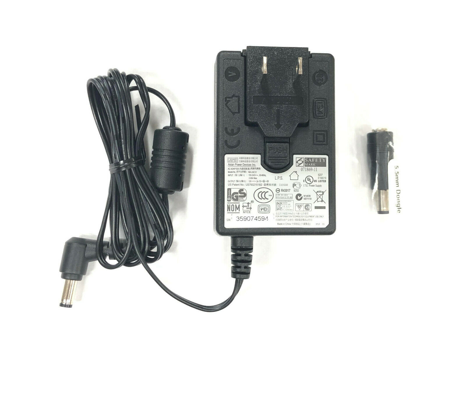 New Original ADP 12V AC Adapter For Maxtor OneTouch 4,OneTouch 4 Plus WA-24E12