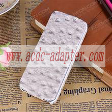 [Wholesale] Moq-20Pcs Iphone 5 Ostrich Grain Pu Leather Case Gr