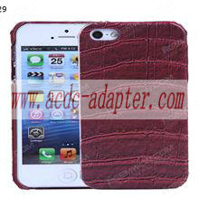 [Wholesale] Moq-20Pcs Iphone 5 Crocodile Pu Leather Back Cover