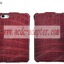 [Wholesale] Moq-20Pcs Iphone 5 Crocodile Pu Leather Case Red