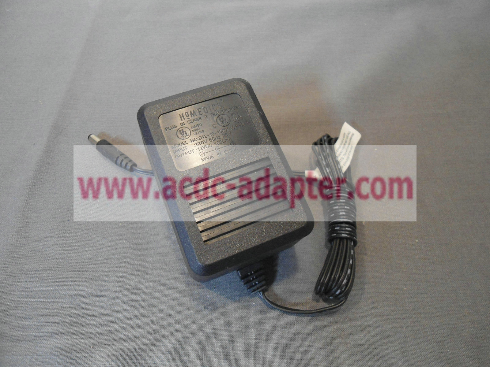 New 12V 1000mA HoMedics AC Adapter D12-10-1000 (ADP-2) Power Supply