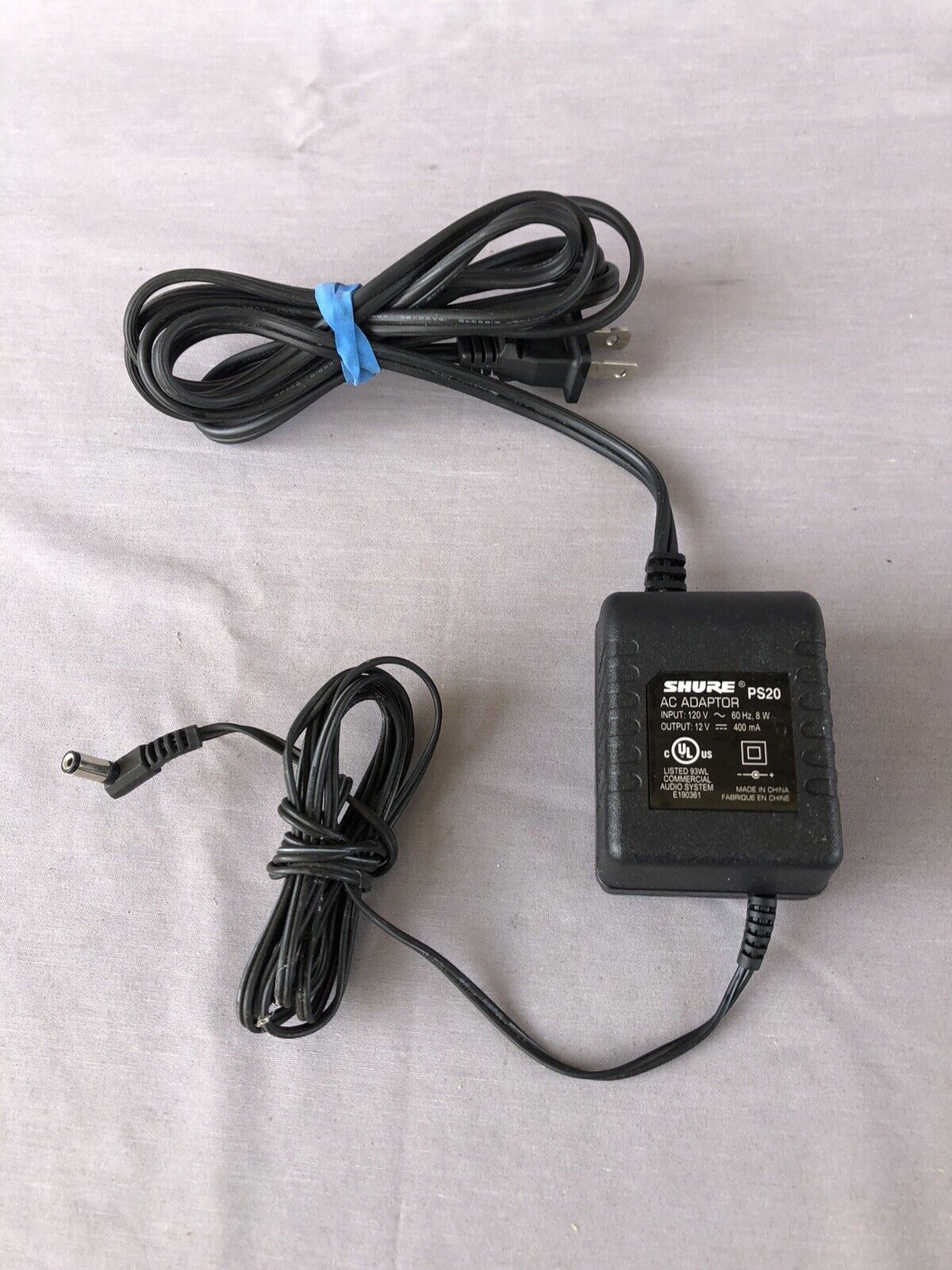 Original Genuine Shure PS20 AC Adapter Power Supply for Wireless Systems Brand: