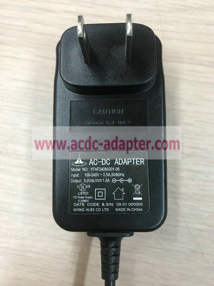 Original 5V DC 1.5A Power Supply Adapter Charger YFAF24085001-05 AC ADAPTER