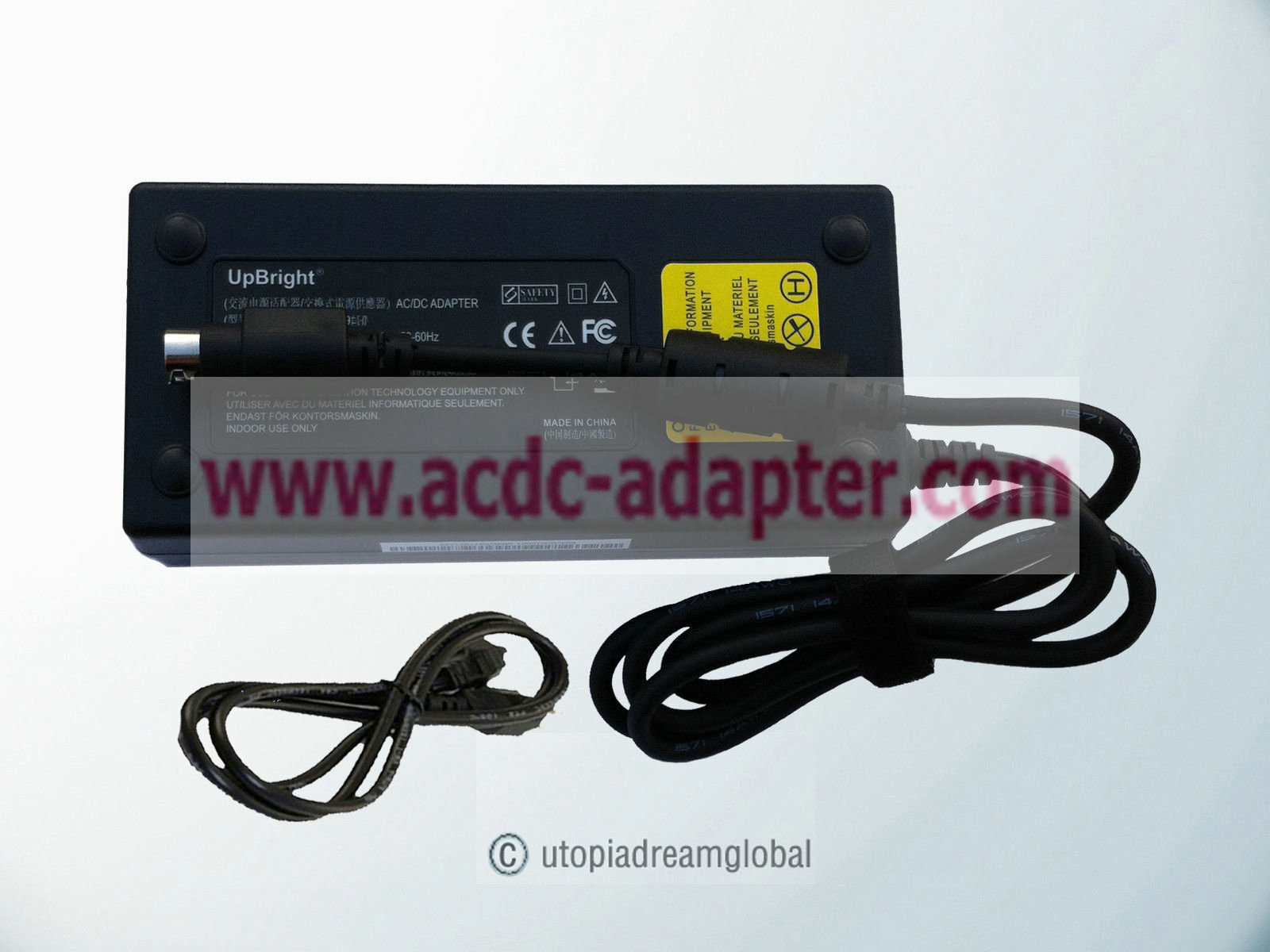4-Pin AC / DC Adapter For Clevo 0405B20220 Notebook PC Laptop Po