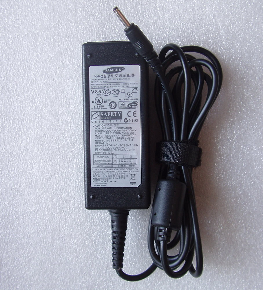 19V 2.1A Samsung AD-4019P PA-1400-14 laptop ac adapter power - Click Image to Close