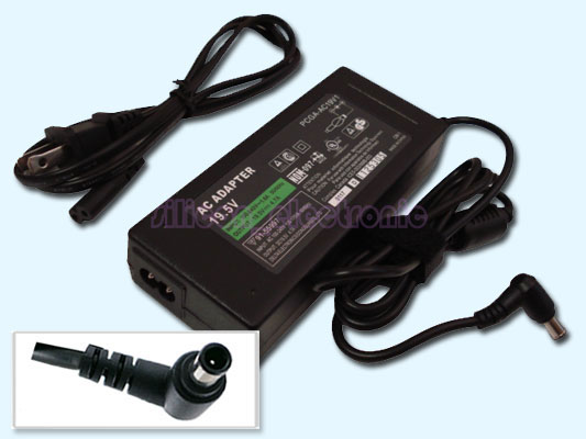 AC Adapter for Sony VAIO VGP-AC19V10 19V11 19.5v 4.7a - Click Image to Close