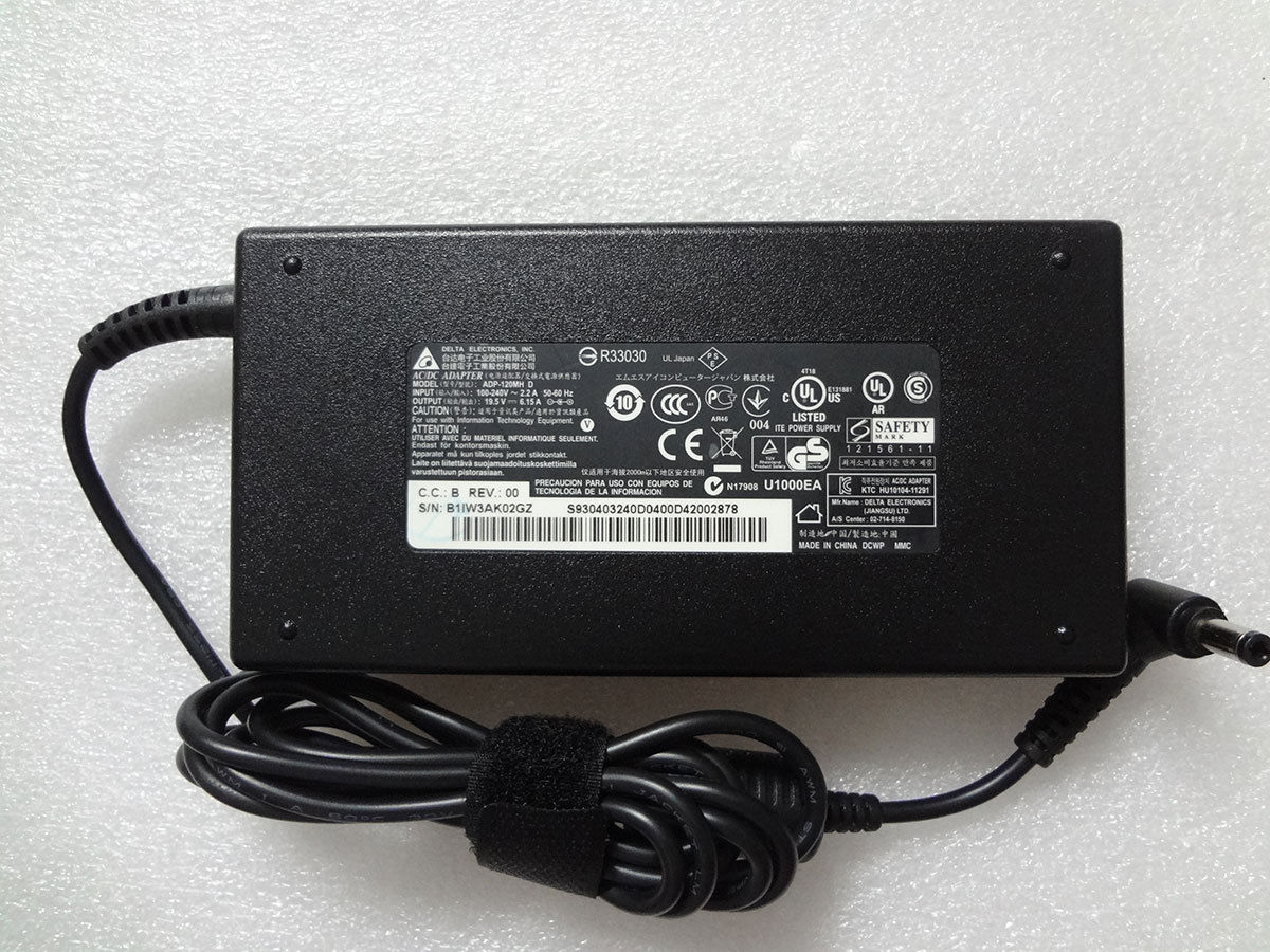 Genuine MSI GS70 2OD-001US ADP-120MH D AC Adapter Power Supply