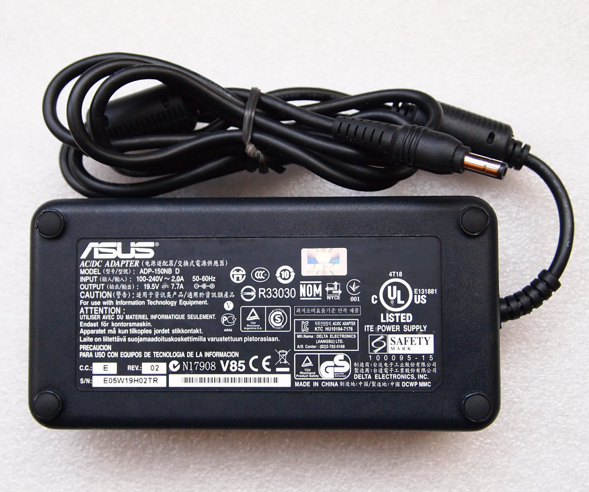 19.5V 7.7A ASUS G74SX-BBK11 ADP-150NB D AC Adapter Charger