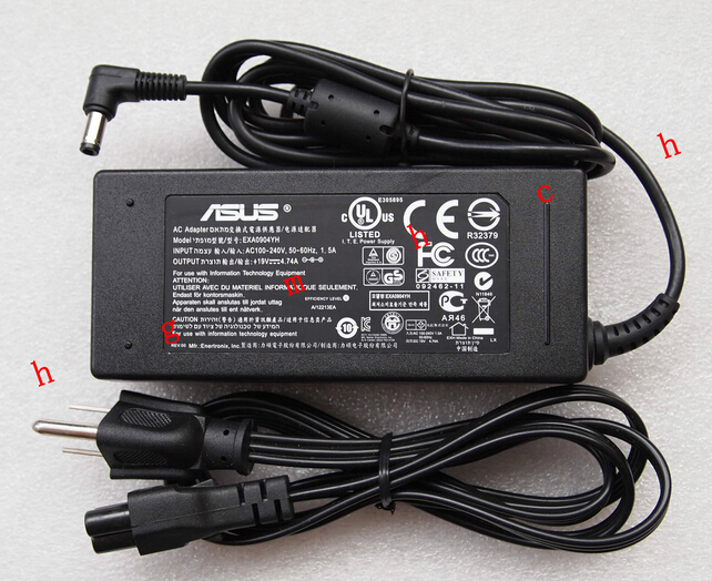 Genuine 19V 4.74A Asus PL80 PL80JT PA-1900-24 AC power Adapter - Click Image to Close