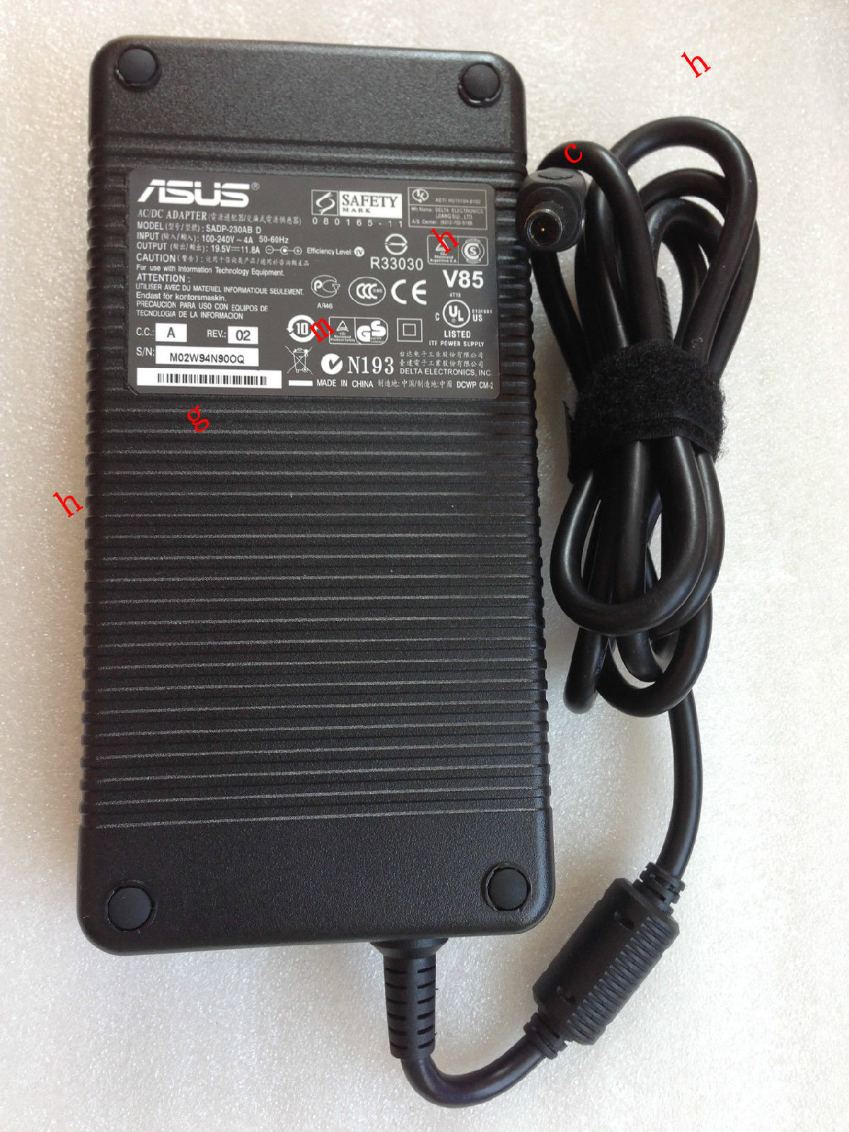 19.5V 11.8A 230W SADP-230AB D AC power Adapter for Asus W90 W90V - Click Image to Close