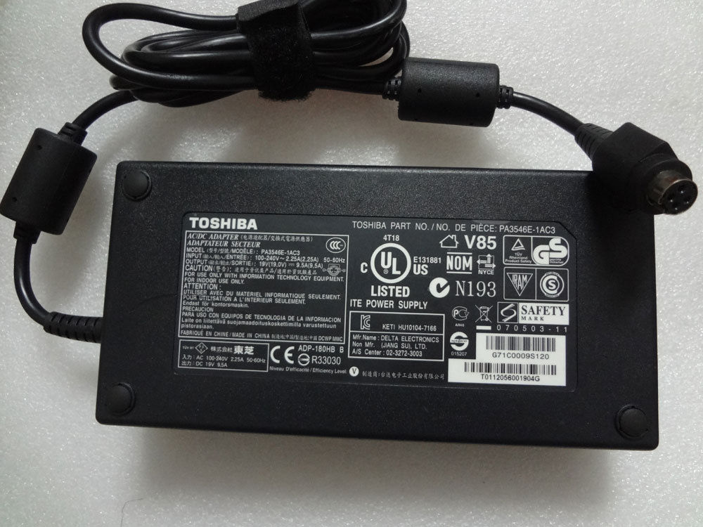 NEW 180W 19V 9.5A Original Genuine Toshiba PA3546E-1AC3 PA3546U-