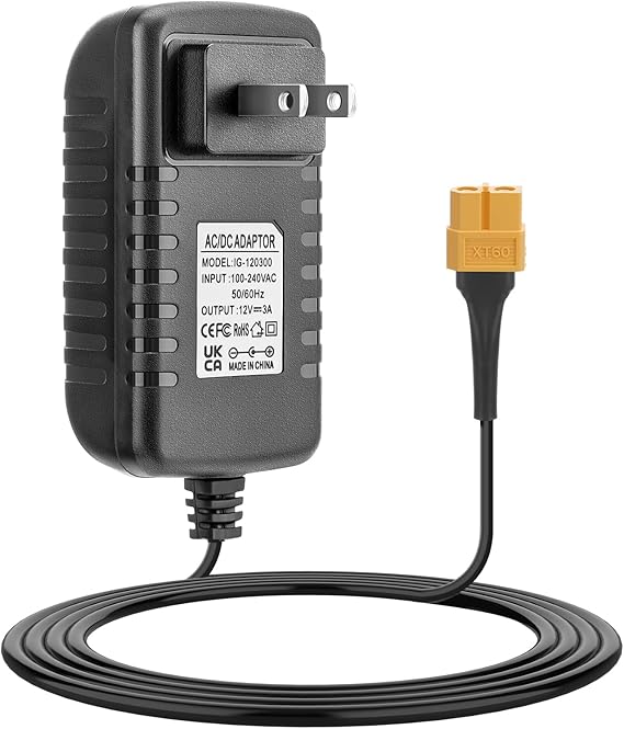 AC to DC Power Adapter 12V 3A XT60 Plug for RC LiPo Battery Charger Balance Charge