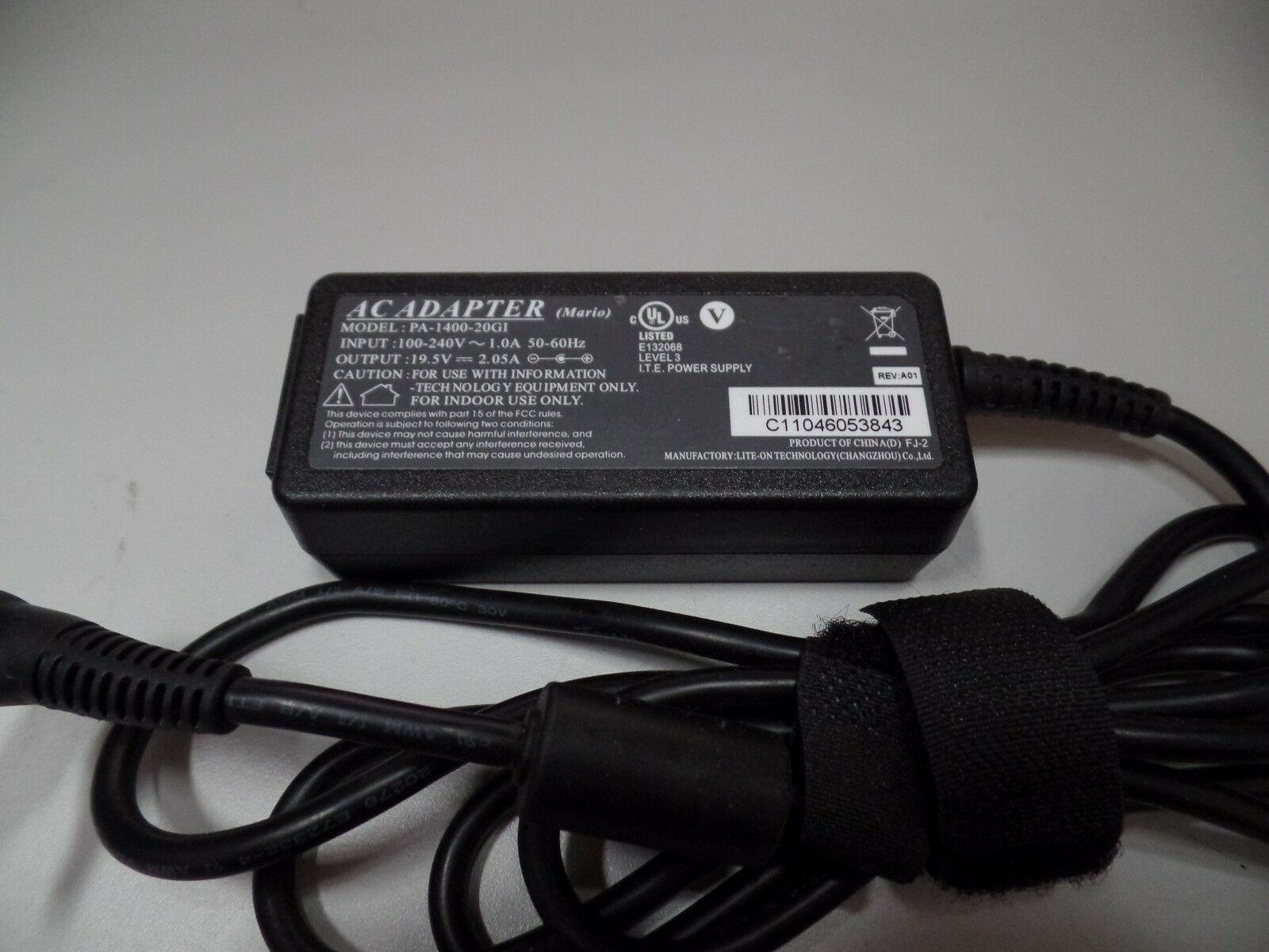 GENUINE MARIO ADAPTER CHARGER 19.5V 2.05A GOOGLE CHROMEBOOK CR-48 PA-1400-20GI It - Click Image to Close