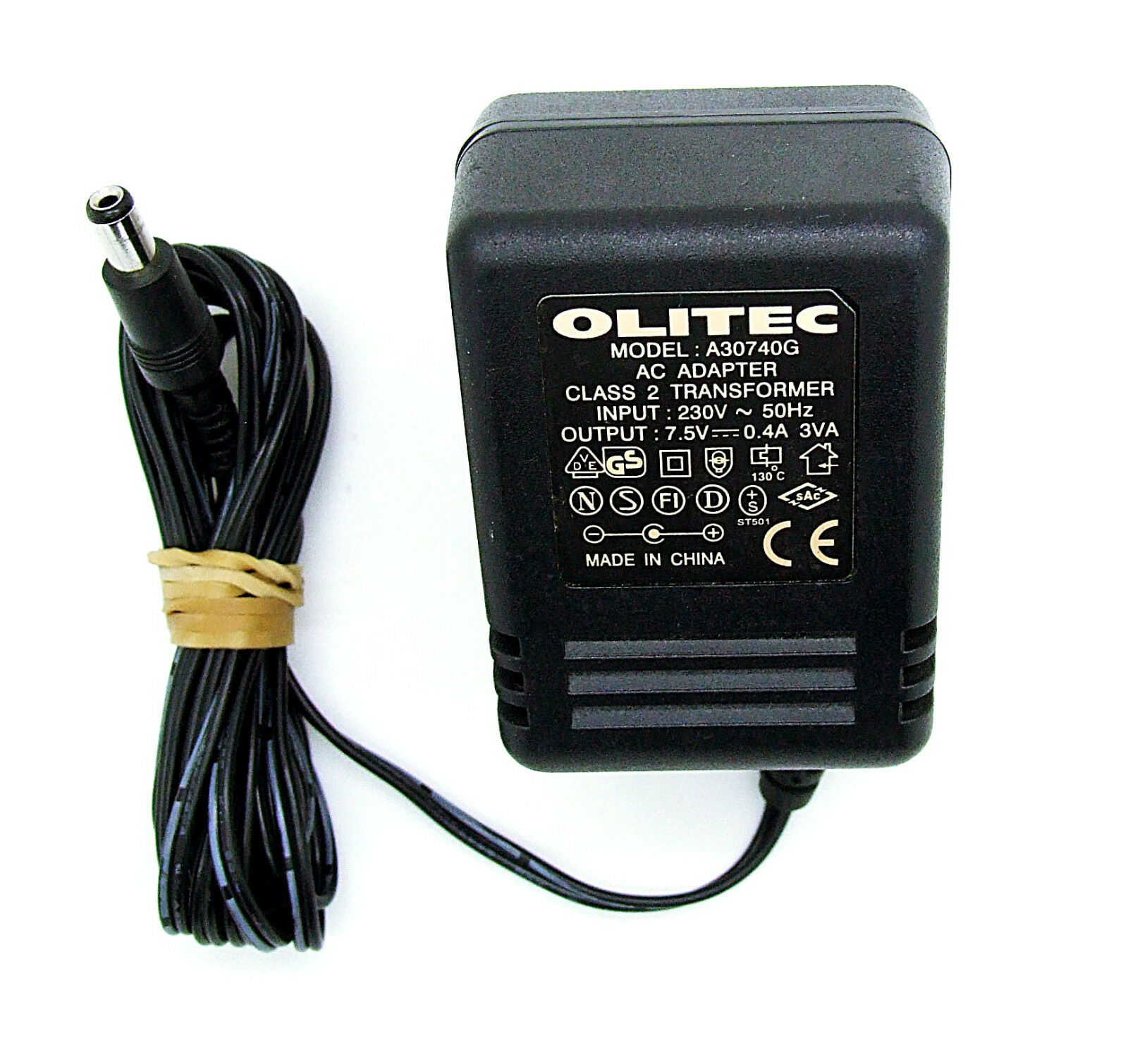 Original Olitec Power Supply a30740g AC Adapter 7,5v 0,4a Artikelbeschreibung O