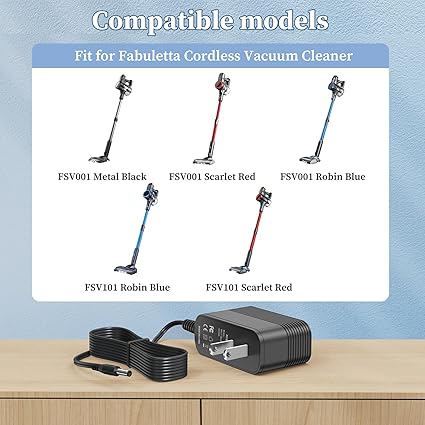 31V Power Cord for Fabuletta FSV101 FSV001 Cordless Stick Vacuum Cleaner Charger R