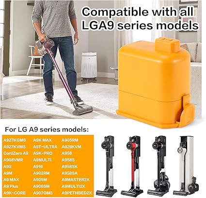 25.55V 3000mAh Battery Replacement for LG Cord Zero A9，A9S,P9,A9K-CORE,A9MAX,A9T-U