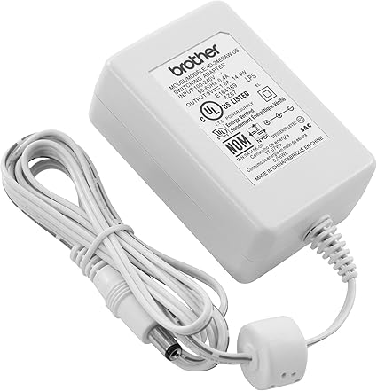 Genuine AD24ESAW White AC Power Adapter for Select Brother P-Touch Label Makers, U