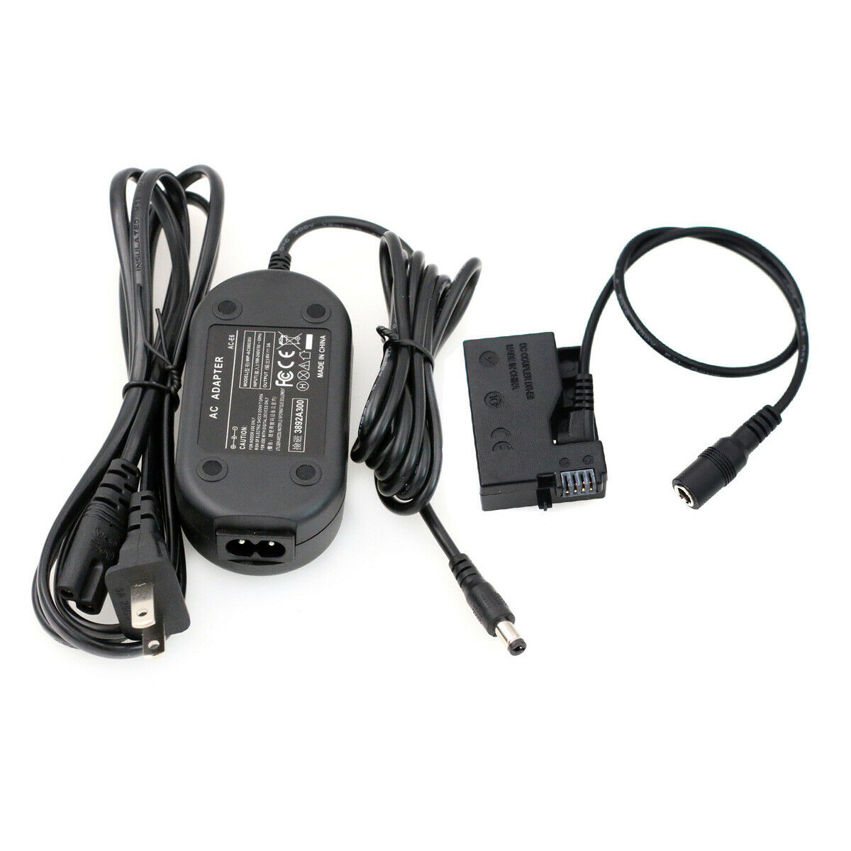 8.0V 3A AC-E6 DR-E8 DC Coupler AC Adapter for Canon EOS Rebel T5i T4i T3i T2i 700D