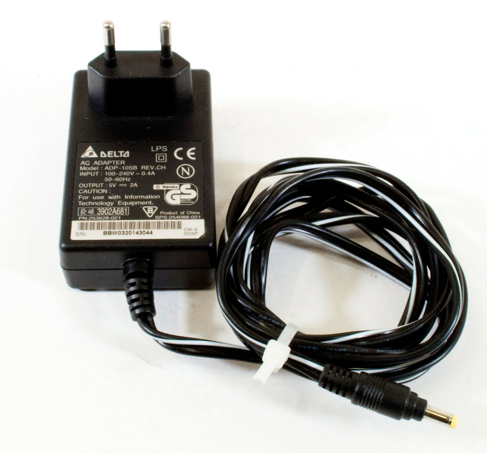 Delta ADP-10SB AC Adapter 5V 2A Original Charger Power Supply Europlug H252 Outp