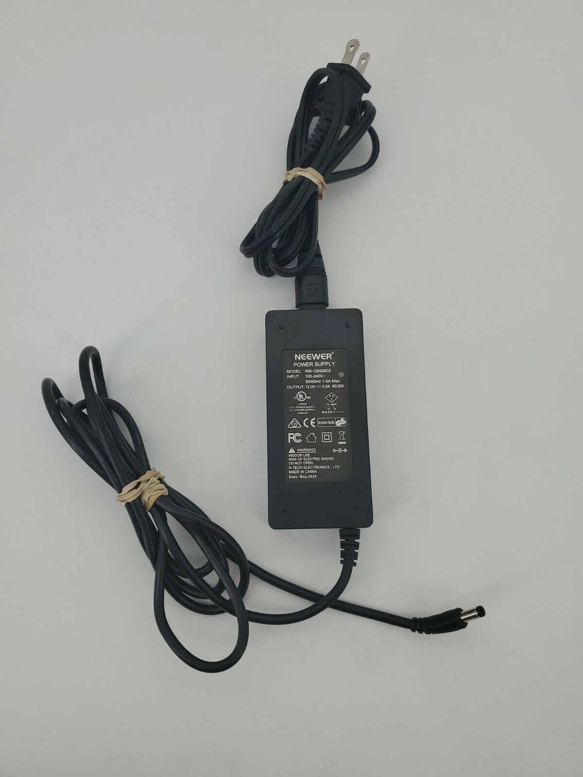 Neewer Power Adapter Model NW-1205500D2 Indoor Use Type: Adapter Features: ne - Click Image to Close