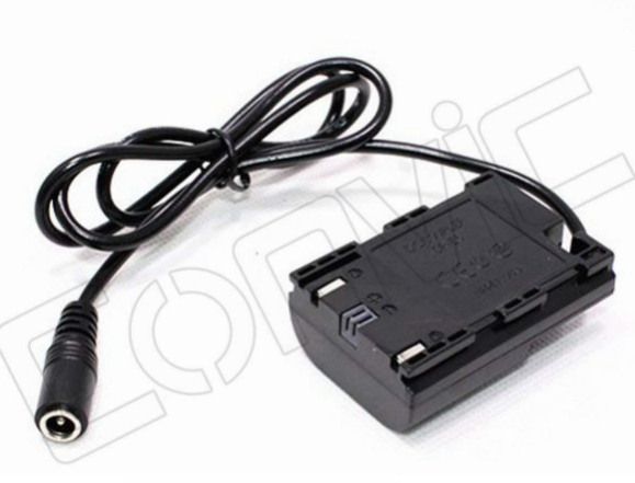 DC7.6V 2A 5.5x2.5mm Female Jack DR-E6 DC Coupler Power Adapter for Canon 70D EOS C