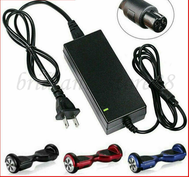 42V 2A Battery Charger fit for Scooter Hover Board Self Balancing Electric Unicycl