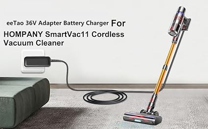 AC/DC Adapter Charger Compatible with HOMPANY SmartVac11 Smartvac 11, Laresar Ultr