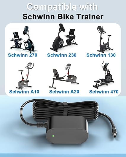 Replacment for Schwinn Power Adapter Compatible with Schwinn 230 270 470 430 420 2