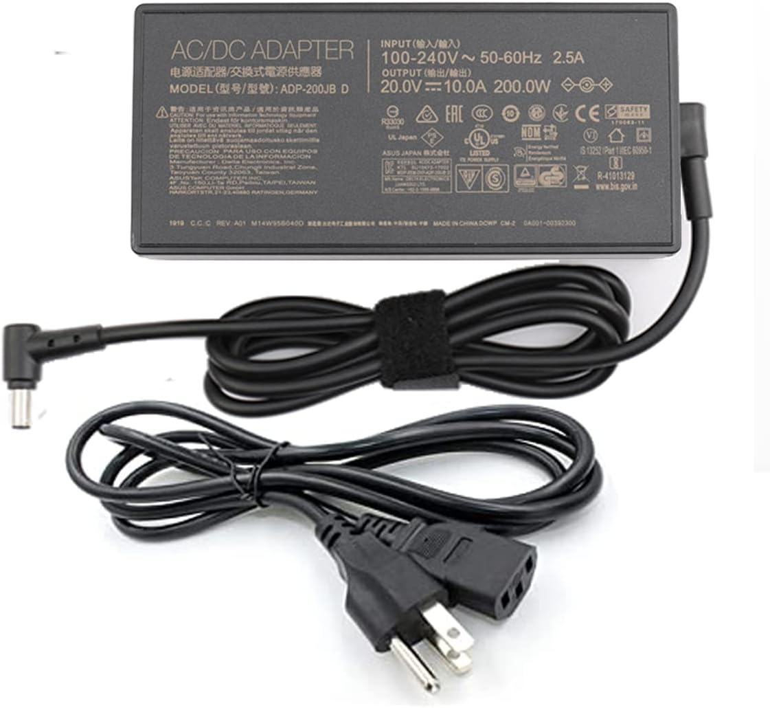 20V 10A 200W AC Adapter Charger ADP-200JB D Compatible with ASUS ROG Zephyrus G15 - Click Image to Close