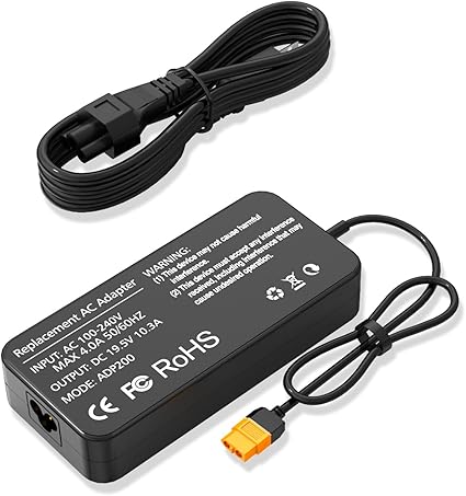 AC Power Adapter 200W 19.5V 10.3A RC Charger Power Supply XT60 Plug AC 100-240V 50