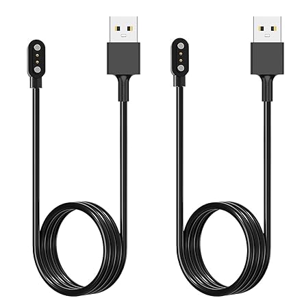[2-Pack] 3.3FT Smart Watch Charger Magnetic USB Charging Cable for Letsfit Willful