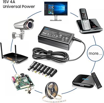 15V 4A Universal Power Supply for Neewer LUME Cube Right Light Power Cord Anker So