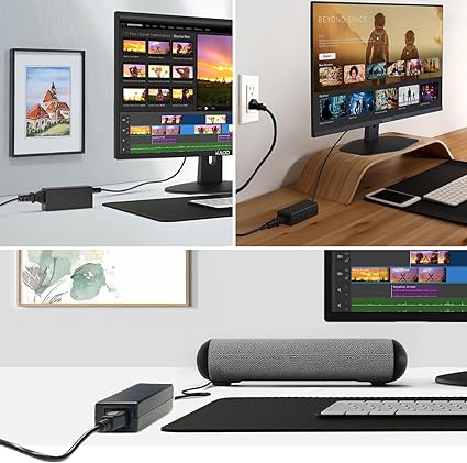 Power Adapter 12V-4A AC/DC Power Cord Genuine Parts Made for Sceptre Monitor C275B