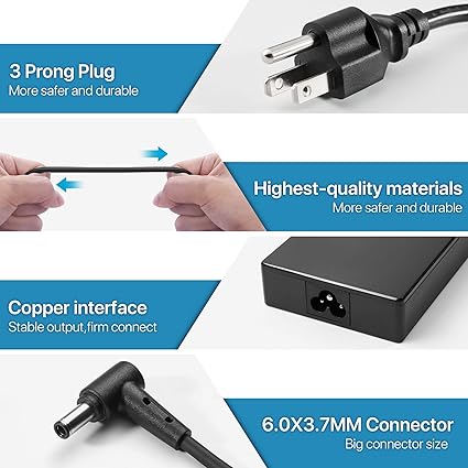 150W AC Charger Fit for Asus Rog Strix G G15 G17 G531GD G531GT GL531GT G731G GL731