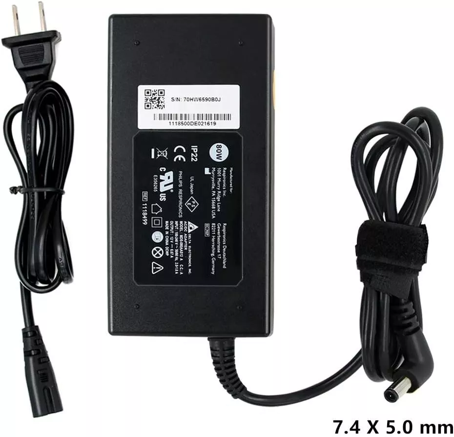 80W 12V AC DC Adapter Charger Fit for Philips Respironics Dream Station Compatibl