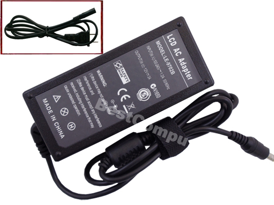 12V 3A AC Adapter FOR LCD monitors 5.5mm / 2.5mm Round Tip - Click Image to Close