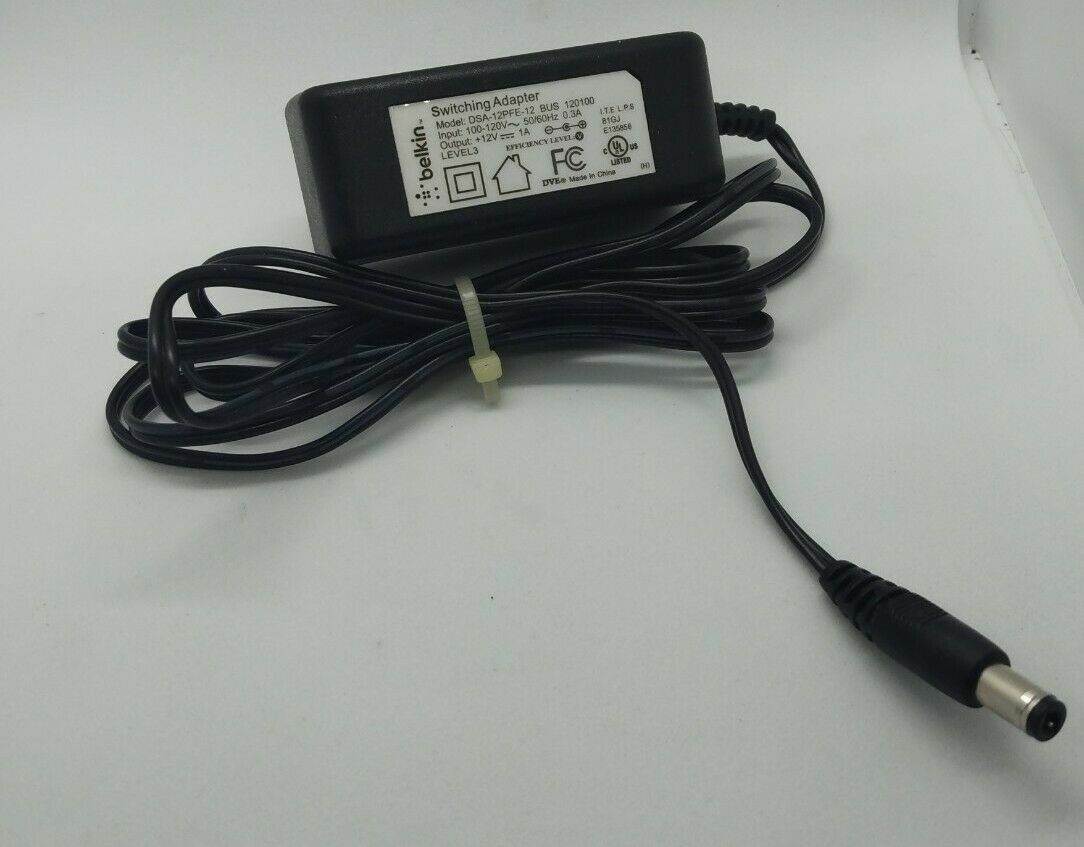 Belkin DSA-12PFE-12 BUS 120100 Router Power Supply Adapter Brand: Belkin Type:
