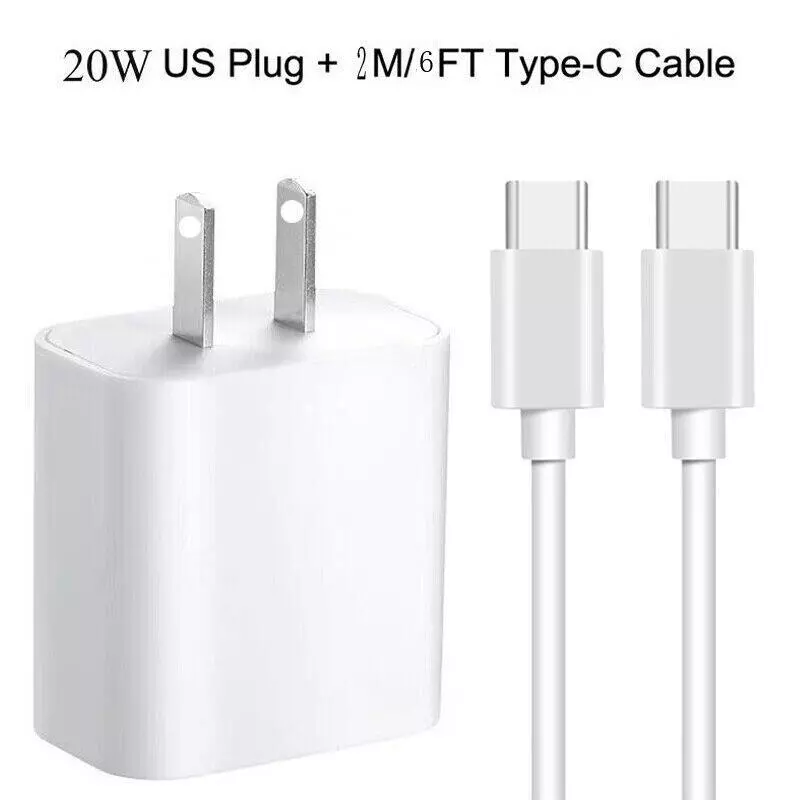 For TMobile TCL REVVL 4, REVVL 4+, REVVL 5G USB-C Fast Charger/6FT Type-C Cable C