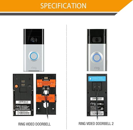 Doorbell Transformer, 18V / 800mA Power Adapter for Ring Video Doorbell, Ring Vide