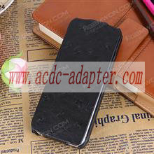 [Wholesale] Moq-20Pcs Iphone 5 Ostrich Grain Pu Leather Case Bl