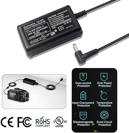 CA-570 AC Adapter Charger Compatible with Canon VIXIA HV/HF/HG Series: VIXIA HV10