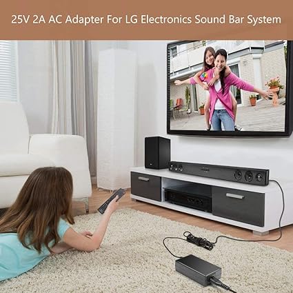 25V AC Adapter for LG SoundBar S65Q SK8Y SL5Y SL6Y SL7Y SL8Y SL8YG SN4 SK5Y SK6Y S